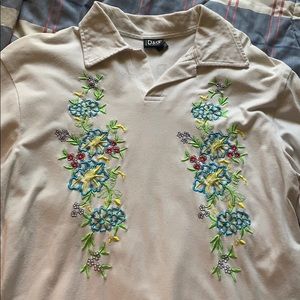 Dolce and Gabbana long sleeve embroidered shirt